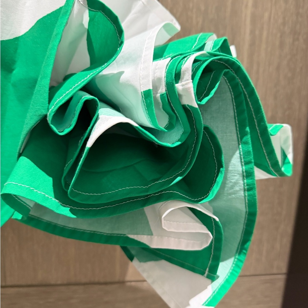 Milly Green and White Halter Maxi Dress - Picture 12 of 14